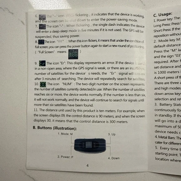NEW WIEZ GPS Wireless Dog Collar With Fence Pet Containment 1000M Range 3 Modes - Picture 7 of 15